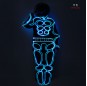 DMX 512 programmable optic fiber led glowing costume